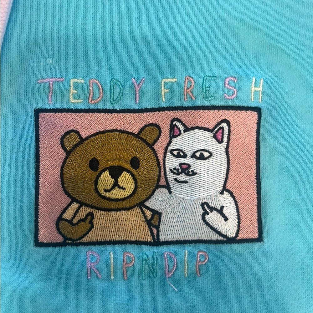 Ripndip Blue and Pink Graphic Hoodie - Picture 2 of 5